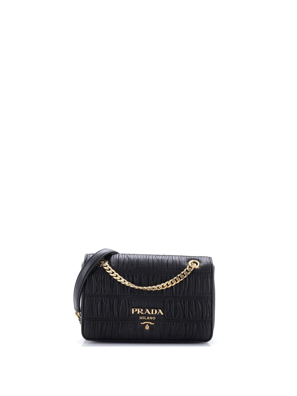 Prada Chain Flap Shoulder Bag Nappa #365515P15B